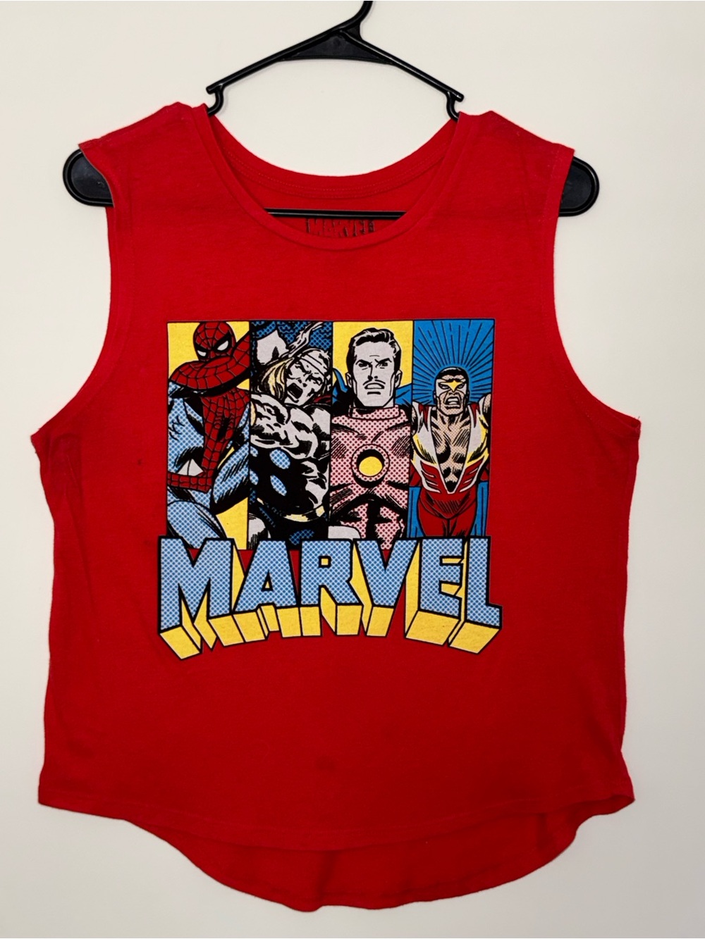 Marvel Red Graphic Logo Tee